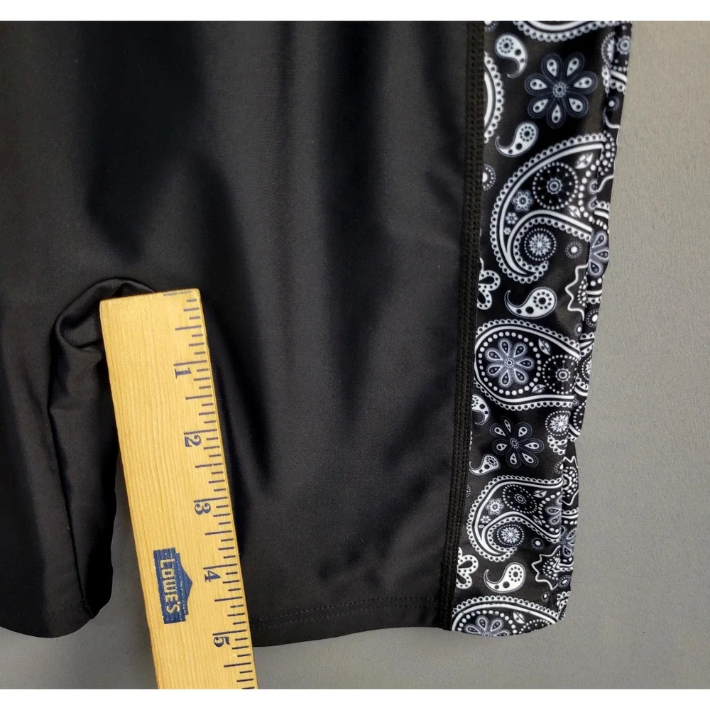 YOLIPULI Swimsuit Girls XXXL Rash Guard One Piece Long Sleeve Paisley UPF50+‎
